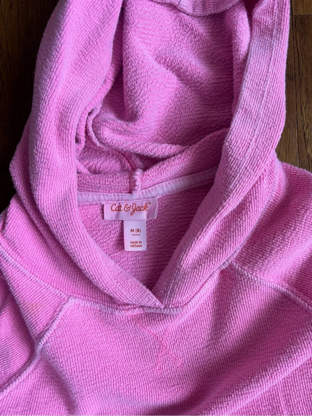 Girls SUMMER Bright Pink Hooded Pullover